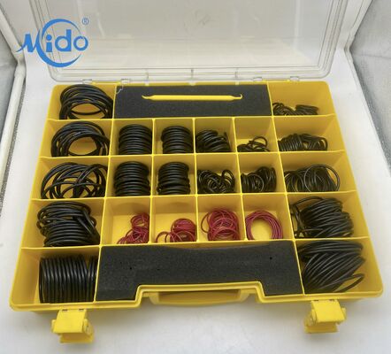 Bulk 580 Pcs O-Ring Kit for Cat 4C-4782, Durable Nitrile 90 Seals, SAE ORFS Standards, Cost-Effective for Fleet Maintenance