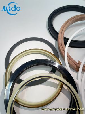 Komatsu Koparka ramię hydrauliczna Zestaw naprawy cylindrów | Natychmiastowa wysyłka 707-98-48610 | Kompatybilny z modelami PC200-8 | Zestaw pierścienia pełnej uszczelki/uszczelki/tłoka