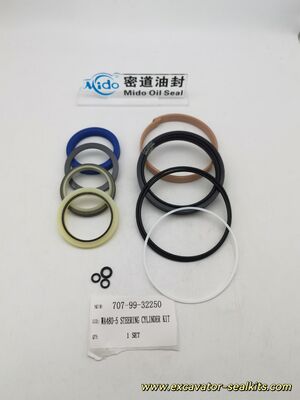 Komatsu WA480-5 Zestaw do regeneracji cylindra kierowniczego | Część OEM 707-99-32250 | Zestaw uszczelek hydraulicznych